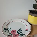 Large presentation plate Primerose Céranord Saint Amand