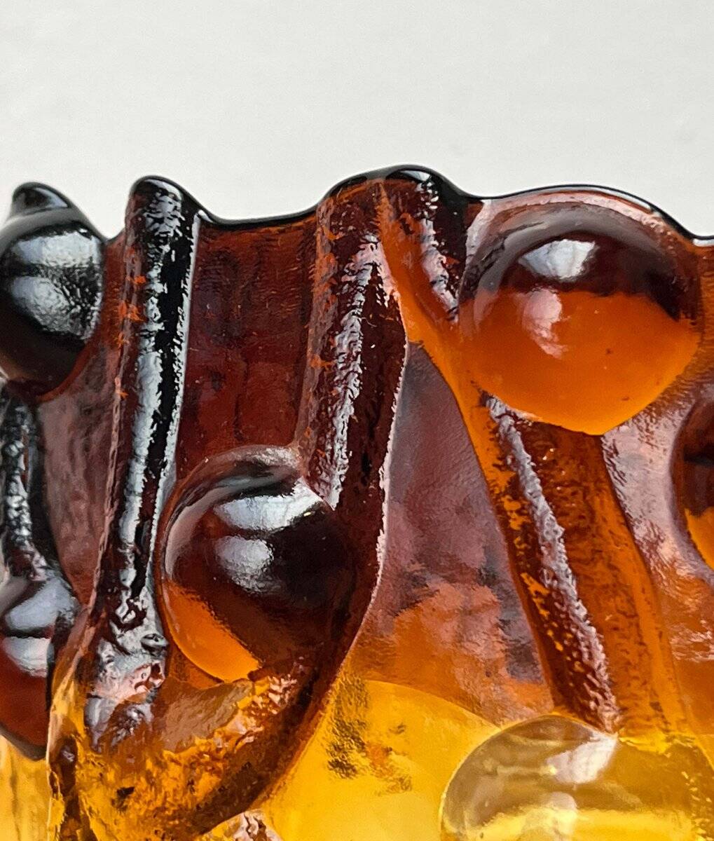 Mid-Century Modern Art Glass Tree Bowl by Kai Blomqvist for Kumela, Finland, 1960s