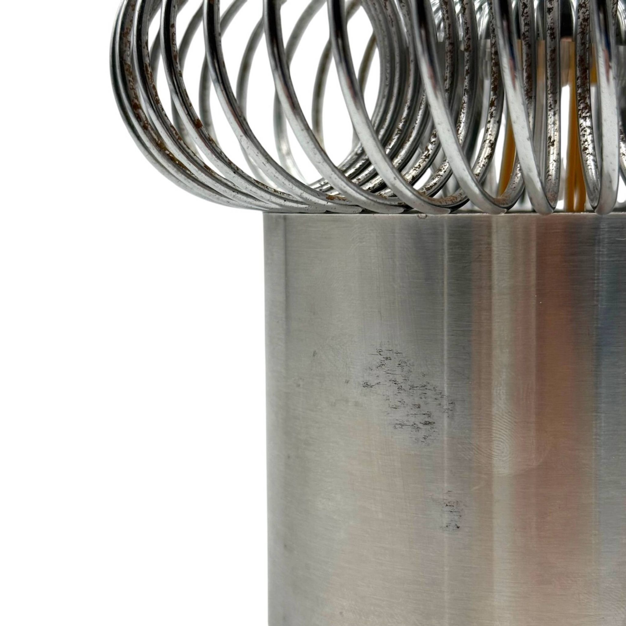 Applique spirale chromée Philippe Rogier pour Oxar France années 70
