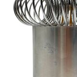 Applique spirale chromée Philippe Rogier pour Oxar France années 70