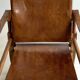 Leather safari armchair by Wilhelm Kienzle for Wohnbedarf, 1950s