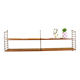 Nisse Strinning Breed String wandrek met zwart stalen houders en 4 planken