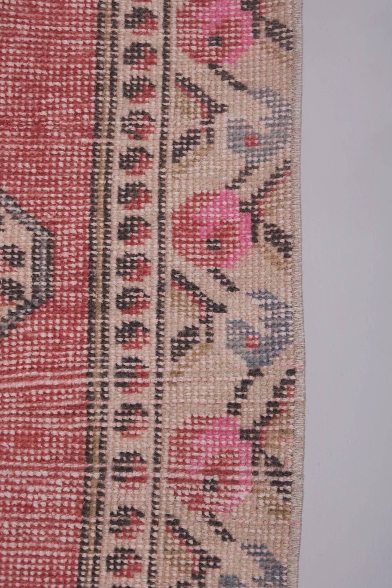 Vintage Turkish Oushak rug 132x216 cm