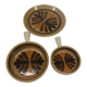 Set of three ceramic dishes from Pornic