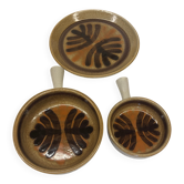 Set of three ceramic dishes from Pornic