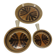 Set of three ceramic dishes from Pornic