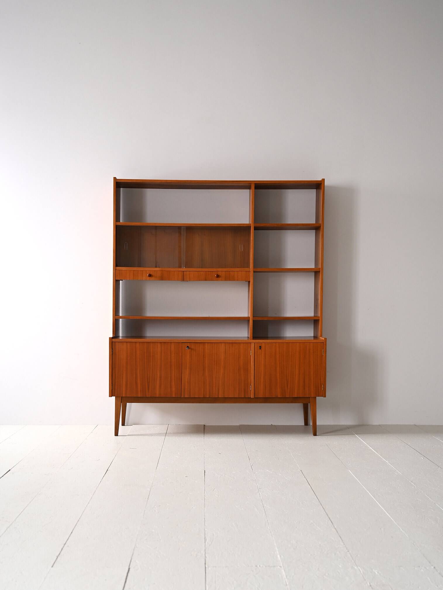 Sideboard bookcase with display cabinet