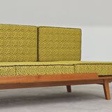Banquette Daybed jaune vif par Drevotvar, ex Tchécoslovaquie 1960