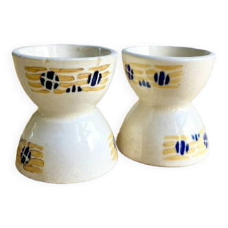 2 iron earth egg cups