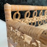 Vintage wicker shelf