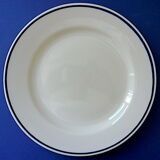 Suite of twelve (12) hotel-grade porcelain table plates