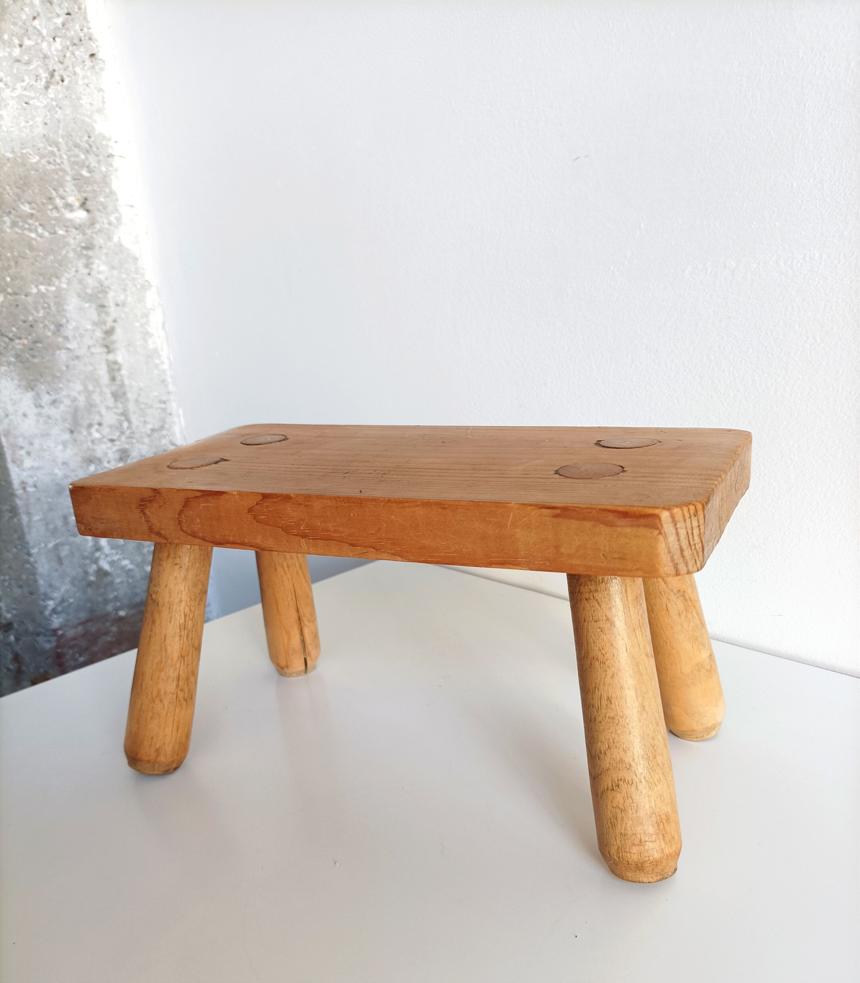 Stool footrest vintage plant holder