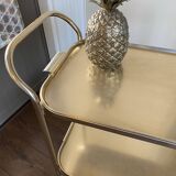 Chariot de service de régence du milieu du siècle en or de Kaymet, années 1950