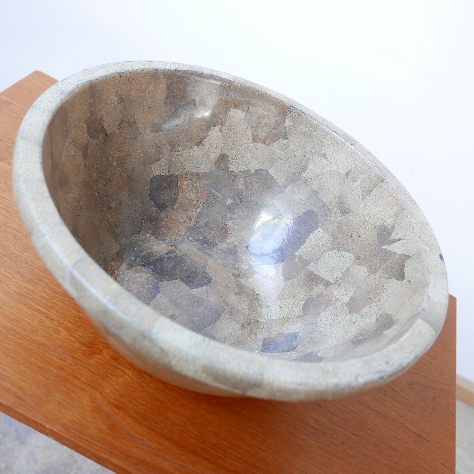 Tessellated Mid-Century English Ceramic Bowl