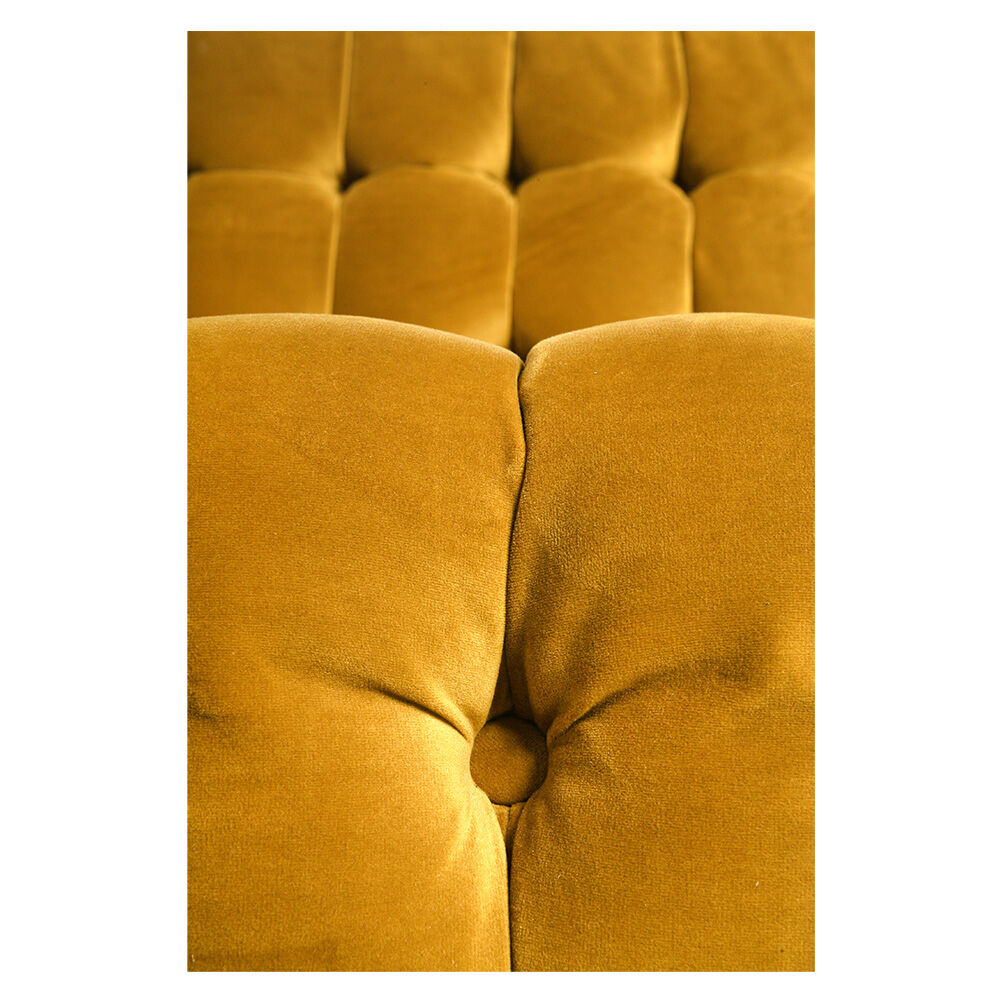 Mustard-colored design sofa from the "I love you etc."