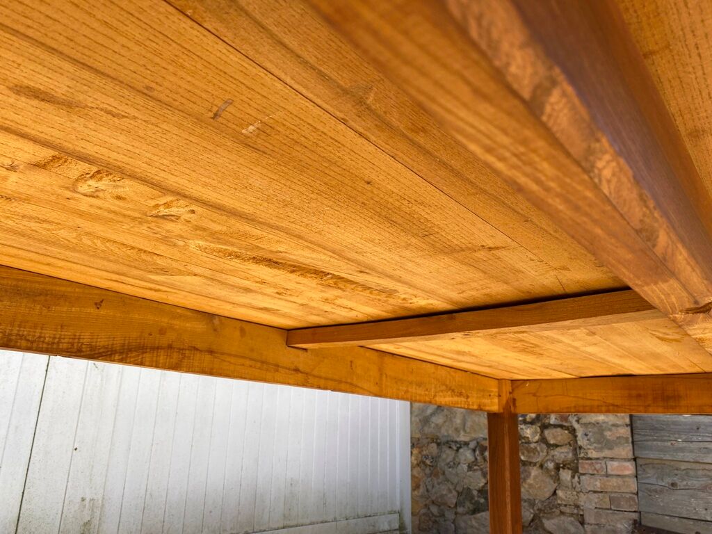 Solid oak dining farmhouse table 1980