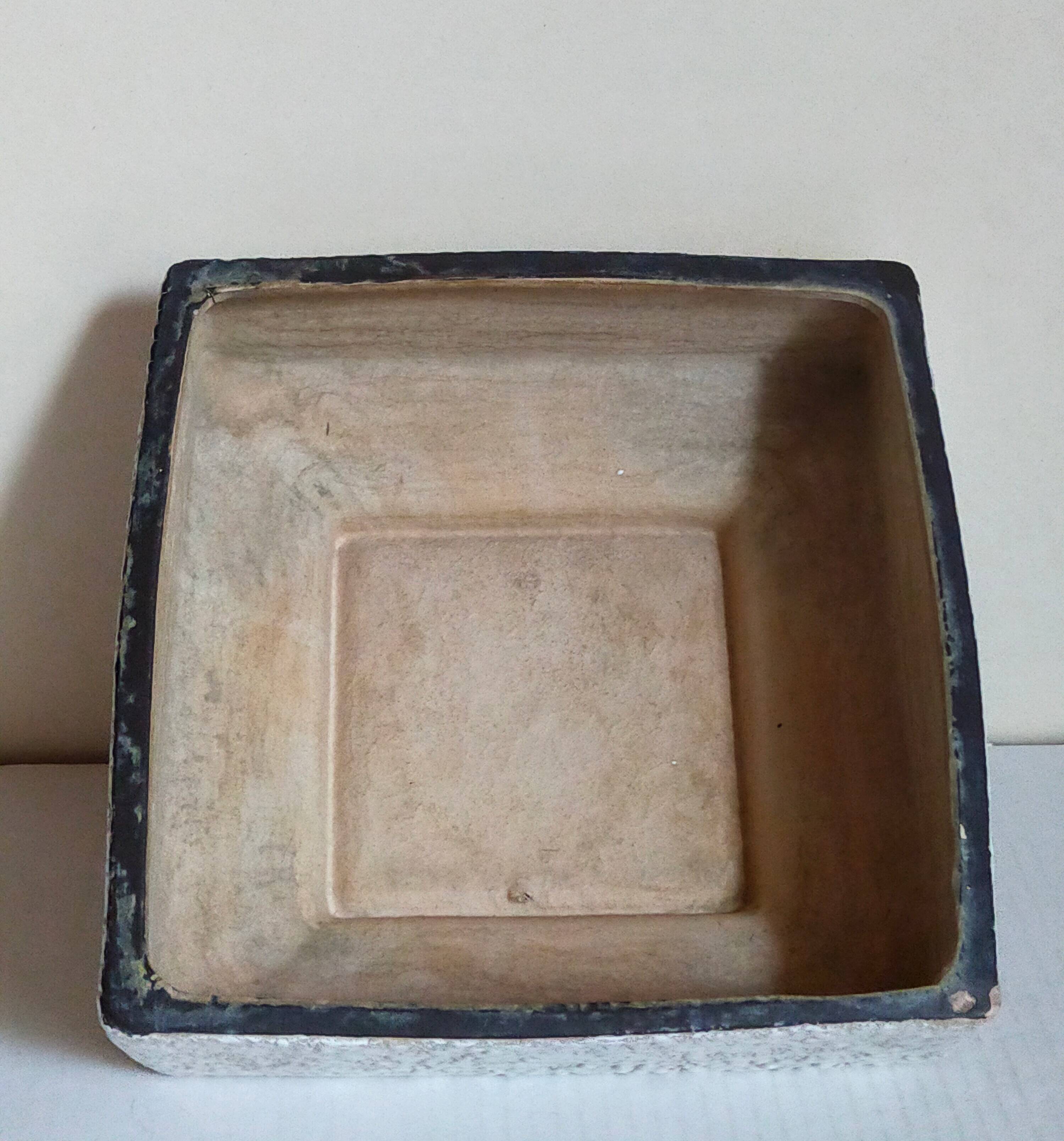 Vetter west-germany ceramic cactus or bonsai pot from the 1950s