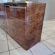 Vintage elm burl and chrome sideboard from the 1970s.