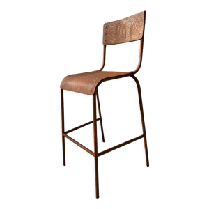 chaise de bar fer vintage