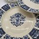 Set of 5 flat plates ibis model of the manufacture of Gien