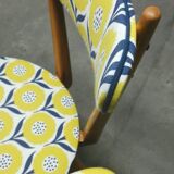 Blond wooden chair scandinavian style of the 1960s