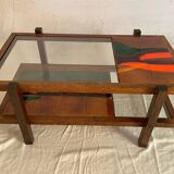 Ceramic and glass coffee table