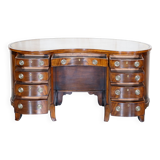 Victorian desk with leather top, restored.