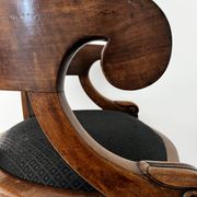 Restoration armchair in mahogany