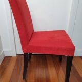 6 Red chairs
