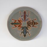 Ceramic plate by Nzouala Fidele, Ecole des arts, Brazzaville Congo 1960s