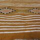 Tapis kilim couleur moutarde fait main en pure laine 70*200cm