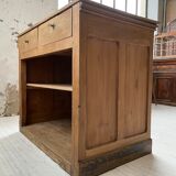 Early 20th century oak trade counter