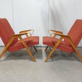 Pair of armchairs by františek jirák for tatra nabytok, 1970´s, czechoslovakia