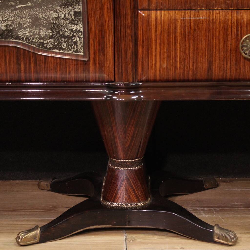 Italian design bar cabinet by Fratelli Rigamonti Desio, Milan, 1940s