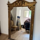 Important 19th century fireplace mirror