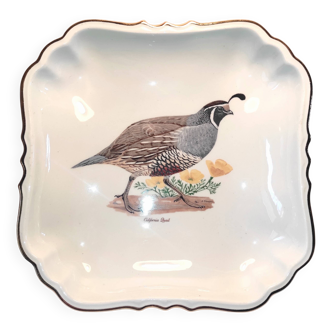 Square Gien earthenware plate