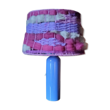 Digoin sandstone lamp from the 70s wool lampshade