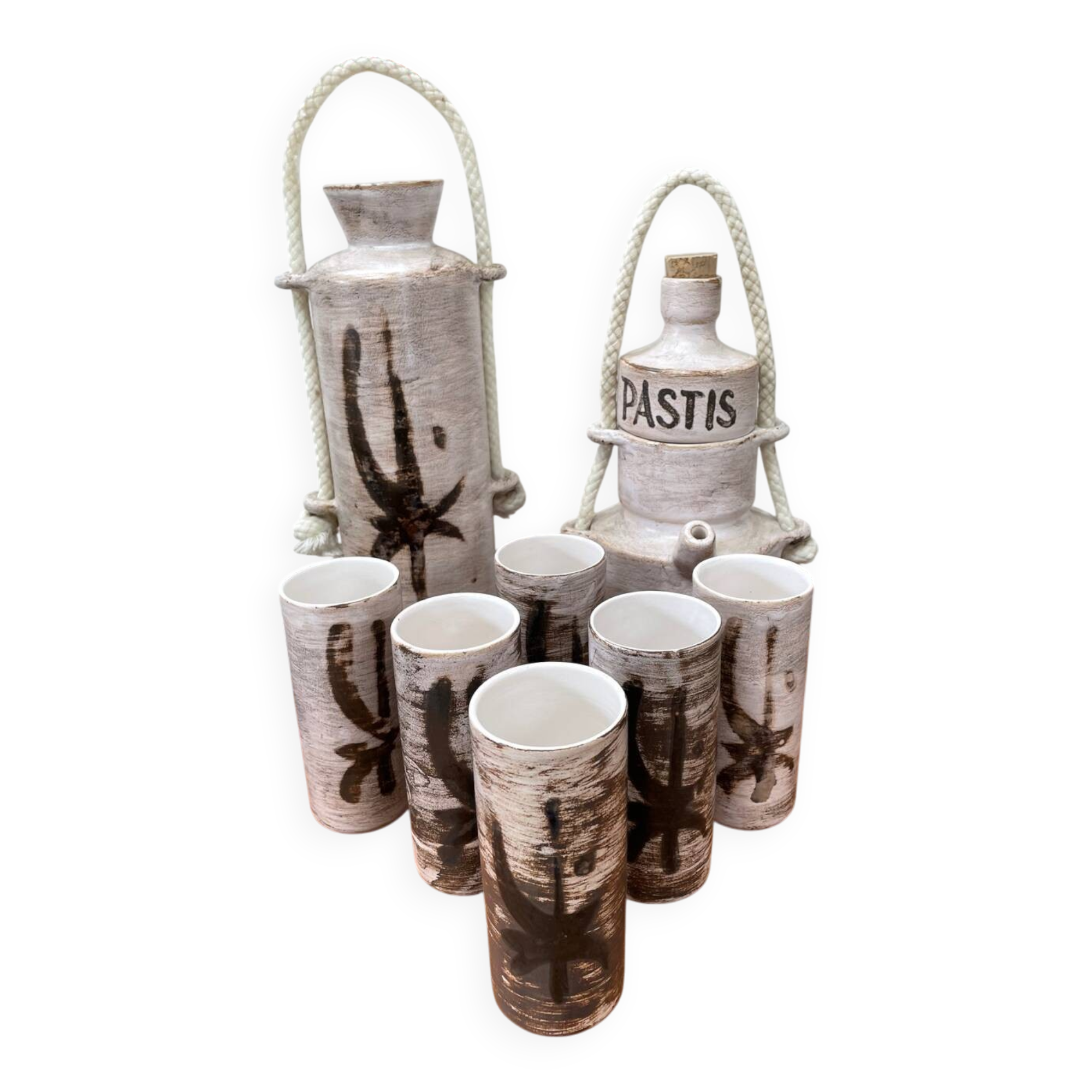 Pastis and orangeade service in Vallauris