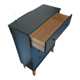 Commode scandinave bleu ganne