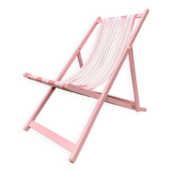 Fauteuil transat pliant vintage