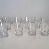 8 small old lenses crafted, art deco