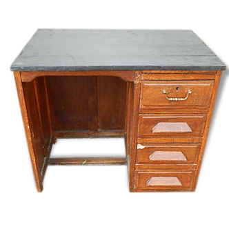 Bureau administratif plateau noir taille enfant