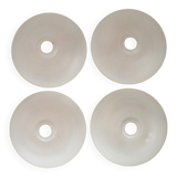 Set of 4 French Vintage Retro White Opaque Glass Replacement Shades 248