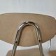 Ensemble de quatre chaises en fer et skai 1970