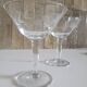 2 crystal champagne glasses
