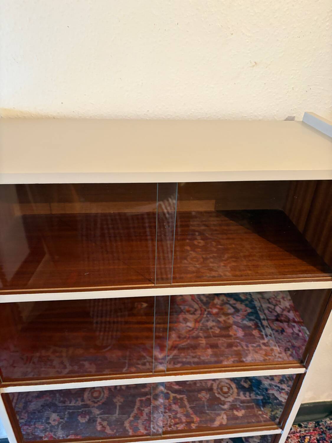 SAM vintage bookcase renovated sesame