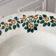 Set of 6 hollow earthenware plates New Givors model "RIta" 30s