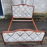 Louis XV style upholstered bed