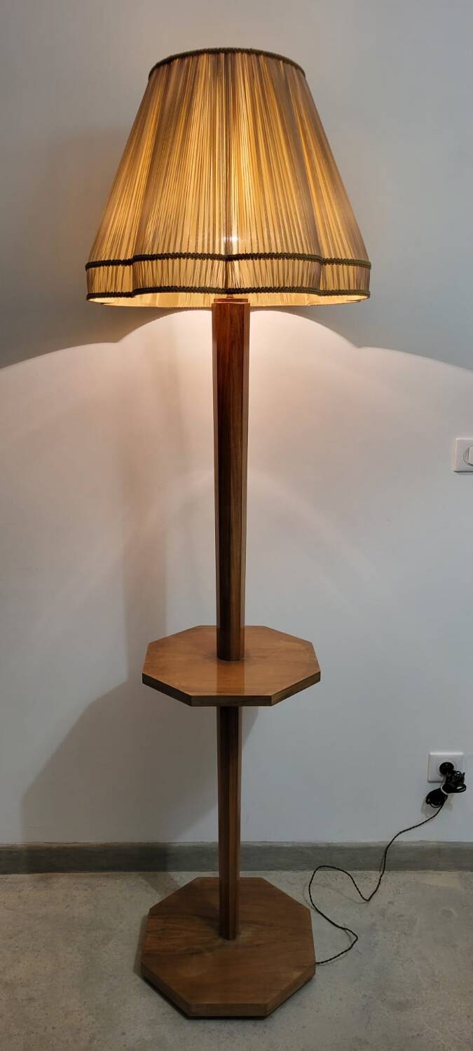 Art Deco floor lamp in rosewood