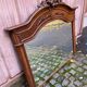 Renaissance mirror in solid carved oak, 19th century, 120x125cm